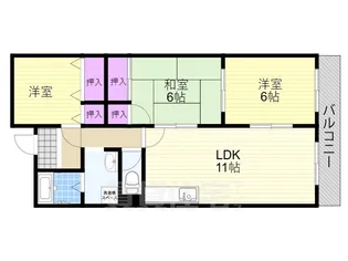 デュラールモリタ【5階】の間取り