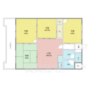 ディアコート上脇【1階】の間取り