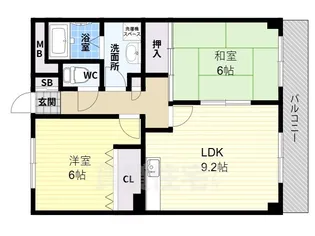 ソルジェンテ陽光園【3階】の間取り