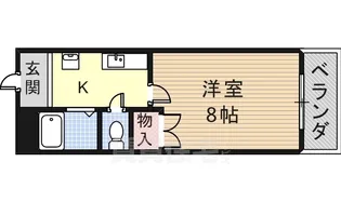 メゾン牧の里【209号室】の間取り