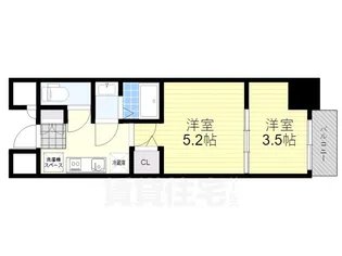 MJC大阪リベルテ【8階】の間取り