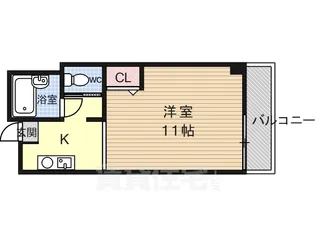 シュール西院【7階】の間取り