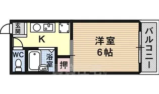 リバーヒル喜志【1階】の間取り