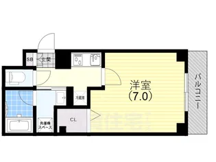 パルティール花水木【4階】の間取り