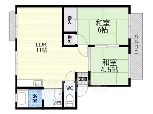 アーバン石田【1階】の間取り