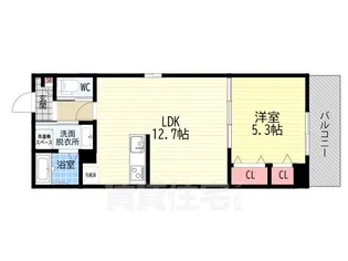 「ココングランジュール伏見黒茶屋町」【1階】の間取り