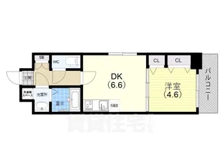 レシオス神戸クラルス【5階】の間取り