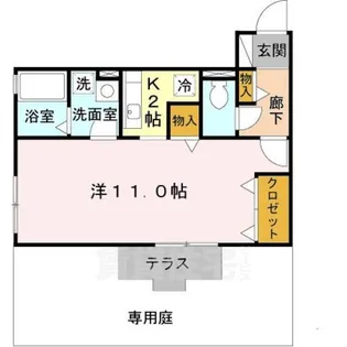 エイトキューブ B棟【1階】の間取り