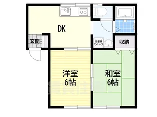 ハイツ武蔵C【102号室】の間取り