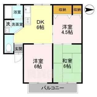 シグナスハイツC【2階】の間取り