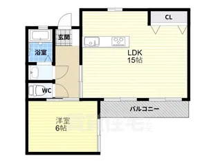 森口マンション【205号室】の間取り