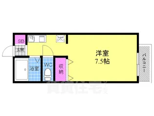 パルティールS棟【2階】の間取り