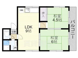 ブライトンハイツ【1階】の間取り