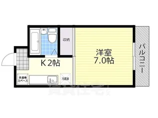 プラザ上笠【3階】の間取り