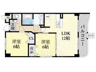 ルピナス・イースト【1階】の間取り