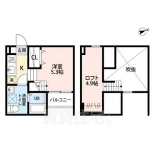 Haro Sakura(ハロサクラ)【2階】の間取り