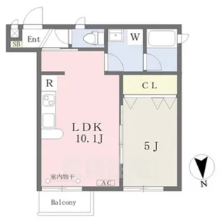HARUKAZ鶴舞公園【3階】の間取り
