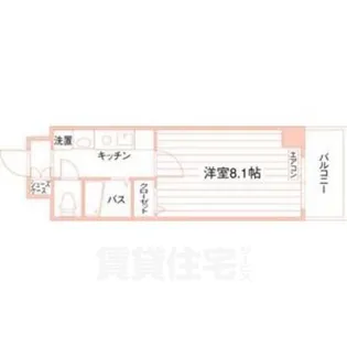 ルラシオン阿由知通【4階】の間取り