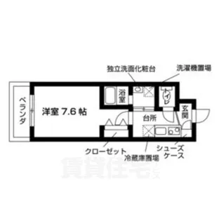 KCCフラット河原町【7階】の間取り