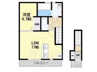 プチメゾン有井【2階】の間取り