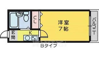 リベラル堺【3階】の間取り