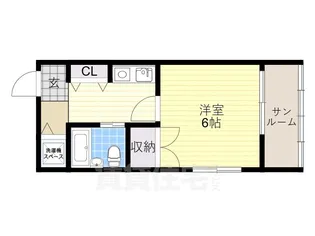 メランジュ天王寺東【4階】の間取り