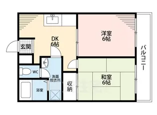 アヴェニール向陽【102号室】の間取り