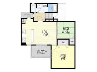 高槻・阿武山一番街104号棟【5階】の間取り