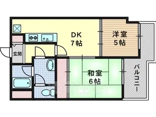 セント・ルークルス【202号室】の間取り