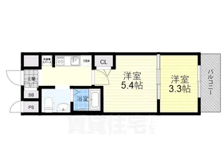 MJC大阪リベルテ【2階】の間取り