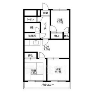 メゾンドUM【5階】の間取り