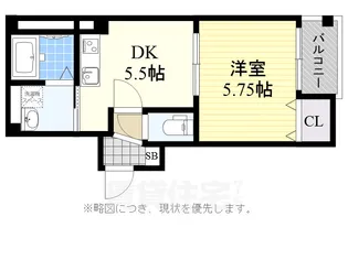 COZY潮江2【1階】の間取り
