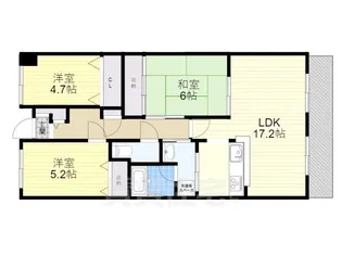 サンテ東甲子園【3階】の間取り