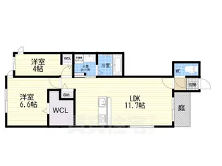 ブリアン西宮【1階】の間取り