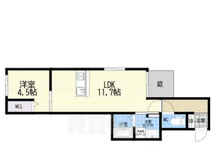ブリアン西宮【1階】の間取り