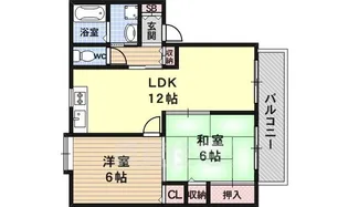 セジュール南京都【1階】の間取り