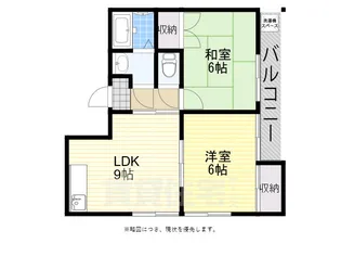 ウィステリア墨江【4階】の間取り