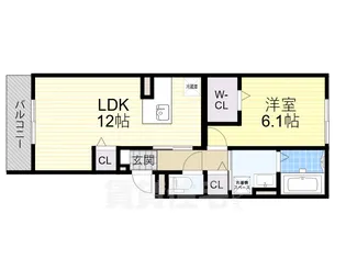 orchidea 大鳥【1階】の間取り