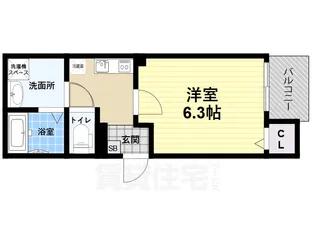 ALEGRIA尼崎西本町【2階】の間取り