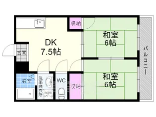 シャロム吉祥院【1階】の間取り