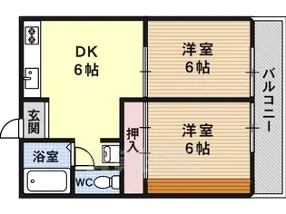 第二塩野マンション【1階】の間取り