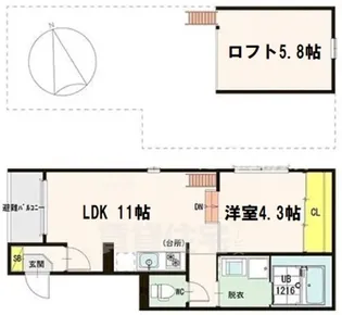 グランデュオSATO【3階】の間取り