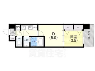 セレニテ神戸ミラクノール【6階】の間取り