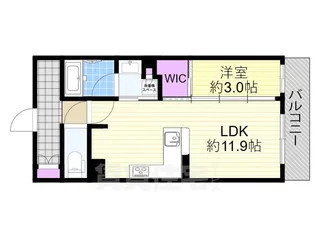 ブランニード塚本駅前【4階】の間取り