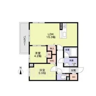 ブライトガーデン【2階】の間取り