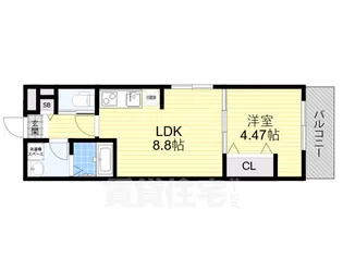 Gracias Court正雀【1階】の間取り