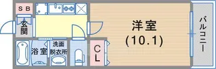 レジディア三宮東【6階】の間取り