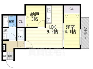 EIJU加島A(北側)【3階】の間取り