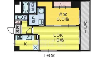 La・Cing・eriger(ラサンクエリージェ)【401号室】の間取り