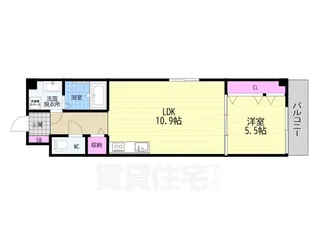 アドマステラス壬生松原【1階】の間取り